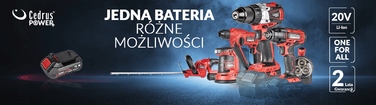 Акумуляторний шурупокрут Cedrus 20 V D40Li-SET
