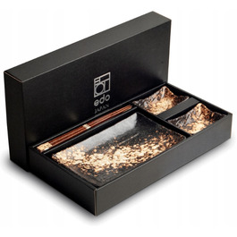 Набір для суші Edo з кераміки на 2 особи: піала, тарілка, палички