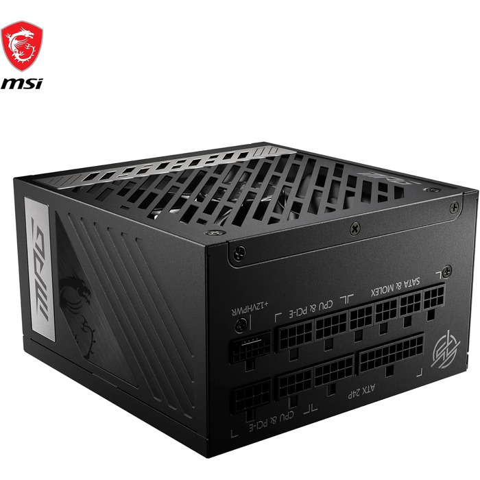 Блок живлення MSI MPG A1000G PCIE5 1000W, 80 Plus Gold, ATX 3.0, PCIe 5.0, повністю модульний