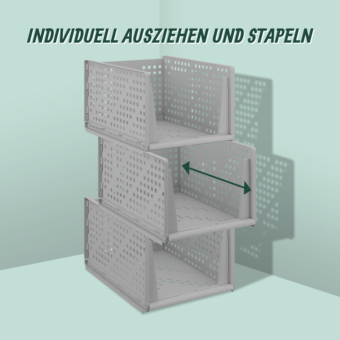 Relaxdays 3-Piece Closet Organizer Set