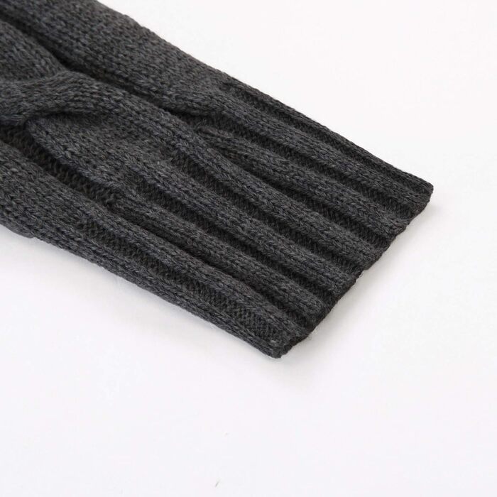 Чоловічий кардиган PJ PAUL JONES з в'язаним візерунком, на кнопках, з ребристою стійкою комірцем для осені/зими (XL, чорно-сірий)