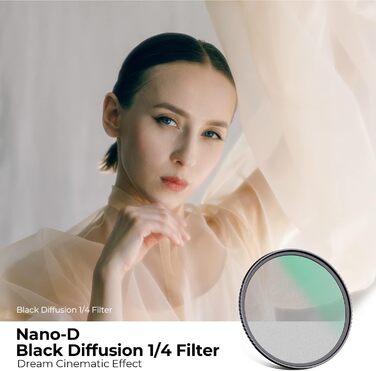 Фільтр K&F Concept Black Mist 52mm для відео та портретів (нанопокриття)