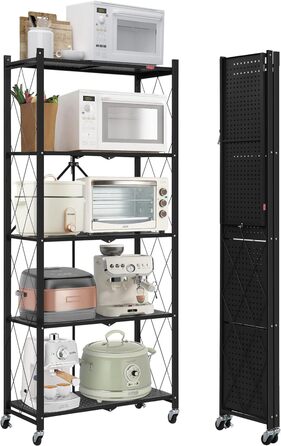 Deanic 5-Tier Folding Heavy Duty Shelf