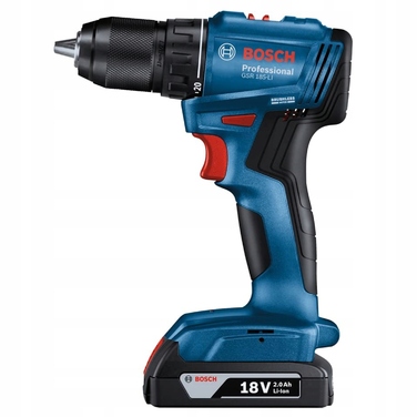 Дриль-викрутка Bosch GSB 185-LI 18V з ударом, 2 акумулятори по 2Аг та зарядний пристрій, комплект