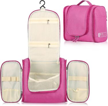 Чоловіча дорожня косметичка з гачком, косметичка для подорожей, дорожня сумочка для душу, зелений (рожевий)