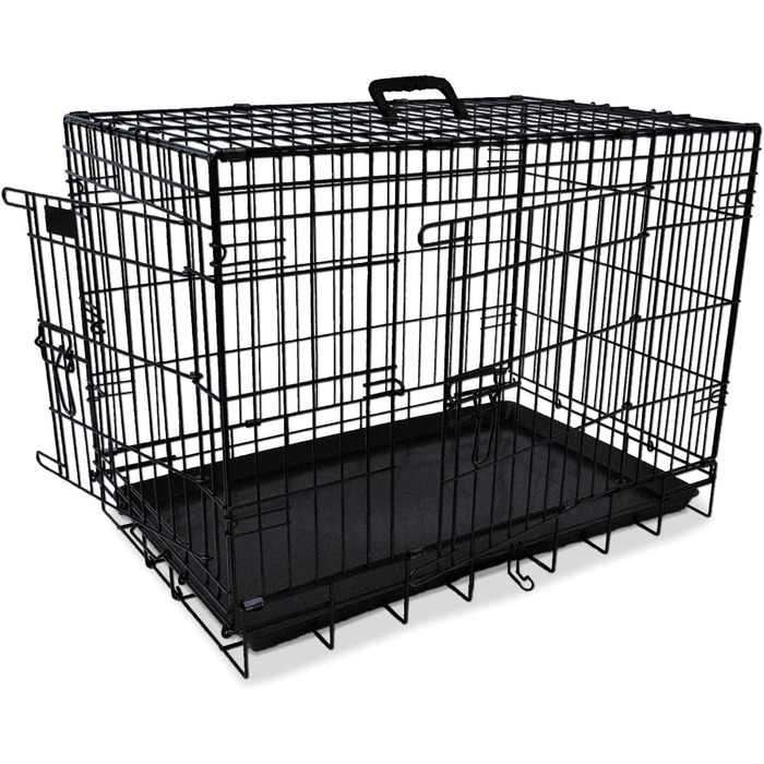 Переносна переносна клітка для собак Nobby 62315, чорна, 62 x 43 x 49 см