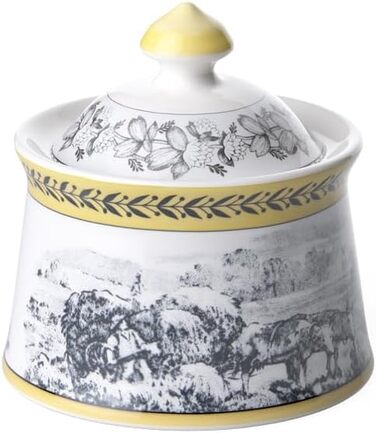 Villeroy & Boch – Audun Ferme Sugar Bowl 300 Ml White/Colorful, Dishwasher-Safe, Microwave-Safe, Jar, Food Storage Container, Storage Container, Box, Candy Storage, Chocolate Box, Premium Porcelain