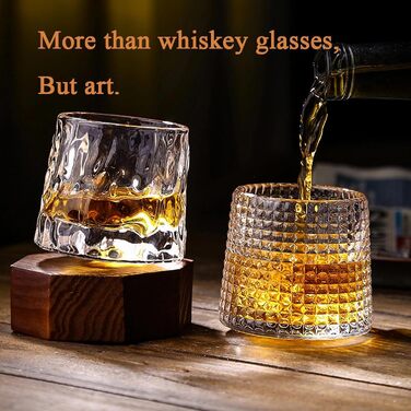 Набір склянок для віскі Old Fashioned, ручної виготовлення, 160 мл (набір з 2 шт.)