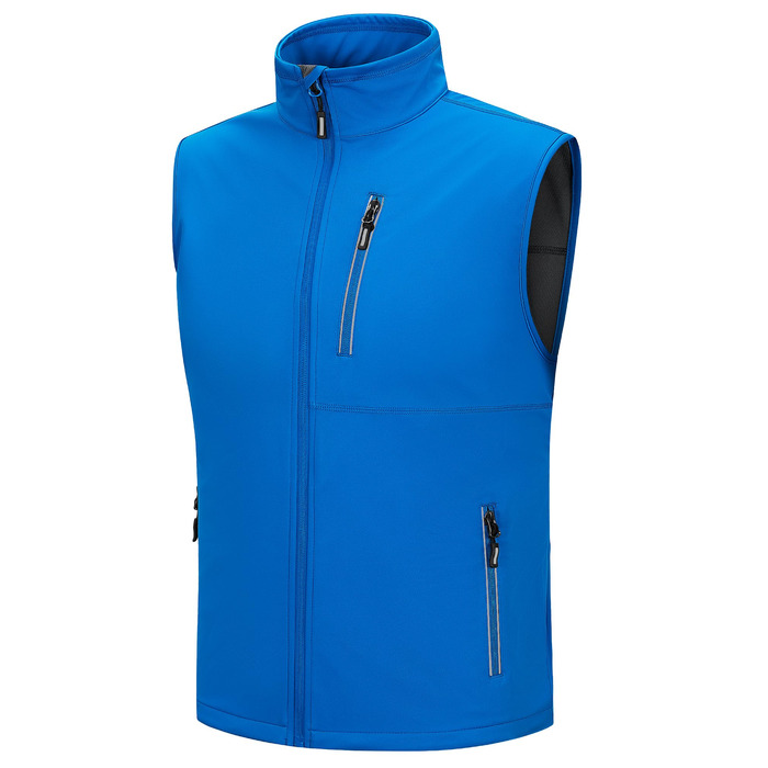 Чоловіча розтягувана жилетка Outdoor Ventures Softshe - водонепроникна, вітрозахисна, для їзди на велосипеді, M, середньо-блакитна