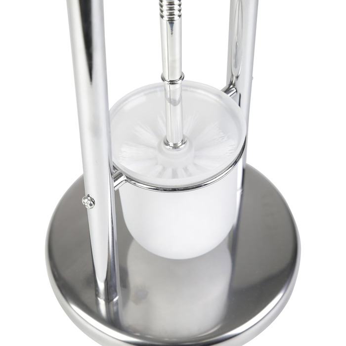 Набір аксесуарів для ванної кімнати Axentia Emil: гальванічне покриття, тримач для туалетного паперу та щітки, нержавіюча сталь, хром