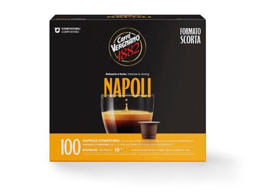 Кавові капсули Caffè Vergnano 1882 Napoli, сумісні з Nespresso, 100 шт
