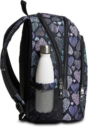 Рюкзак Seven Rucksack Advanced для школи, університету та відпочинку. Місткий рюкзак для підлітків, дівчаток та хлопчиків з відділенням для ноутбука та кишенькою для пляшки. Кольори: рожевий, фіолетовий.