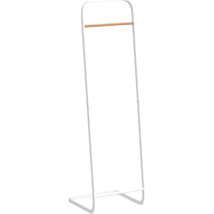 Stable Clothes Rack Coat Stand Slim Coat Rack Metal Coat Rack for Bedroom L16xB16x55 Inches, White…