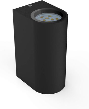 Зовнішня настінна LED-лампа B.K. Licht, чорна, 5W, 400 Lm, GU10