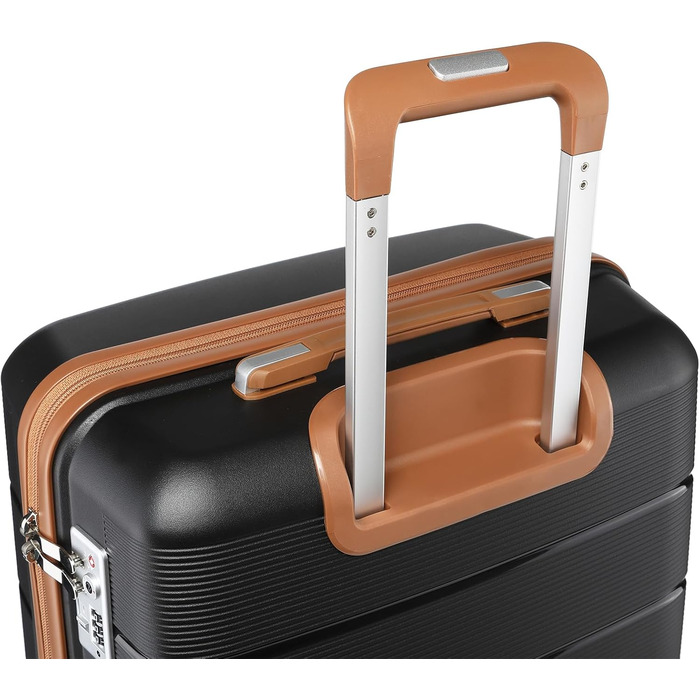 Чемодан British Traveller середнього розміру з TSA-замком, 66 x 43.3 x 28.5 см, з поліпропілену, ручна поклажа