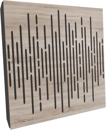 Набір акустичних панелей для звукопоглинання та дифузії WAVE Sonoma, 50x50x5 см, 4 шт. — декоративні панелі для шумоізоляції та корекції акустики