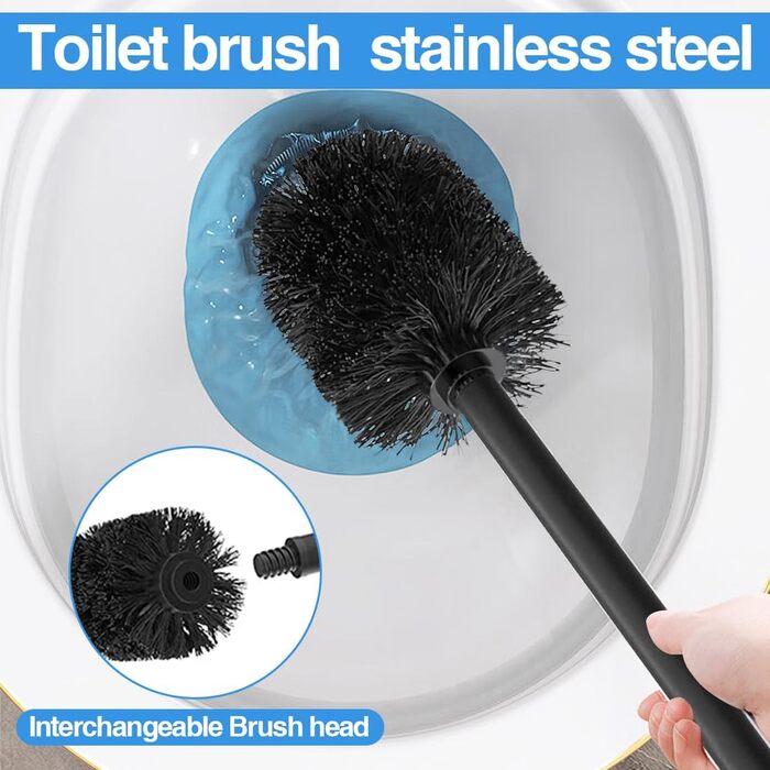 Тримач туалетного паперу з щіткою для унітазу з нержавіючої сталі. Набір для ванної кімнати з боксом для вологих серветок.