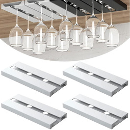 Тримачі для келихів вина SAMSYOKI (4 шт.) - підвісні, самоклеючі, для кухні, бару, ресторану