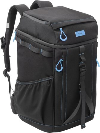 Рюкзак-холодильник HP Hope 35L, водонепроникний, ізольований, для пікніків, кемпінгу, пляжу, подорожей (Чорно-синій)
