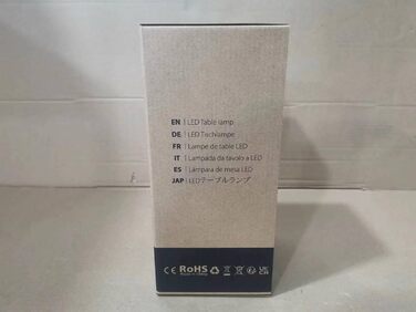 Світлодіодний солярний настільний світильник для вулиці 2-в-1, чорний - бездротовий, з сонячною зарядкою, 8 кольорів, для саду, кемпінгу та столу