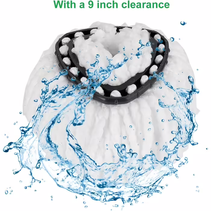 12 Piece Mop Heads Replacement for O-Cedar Spin Mop, Easy to Clean Microfiber Mop Refills, 360-Degree Rotating Mop Replacement Heads, Easy Wringing for All Hard Floors