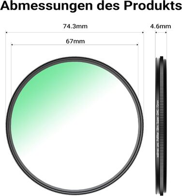 Поляризаційний фільтр Walimex pro Polfilter Zirkular Slim Super DMC 72mm - CPL фільтр для об'єктива, 18-шарова покриття, зменшує відблиски та покращує кольори