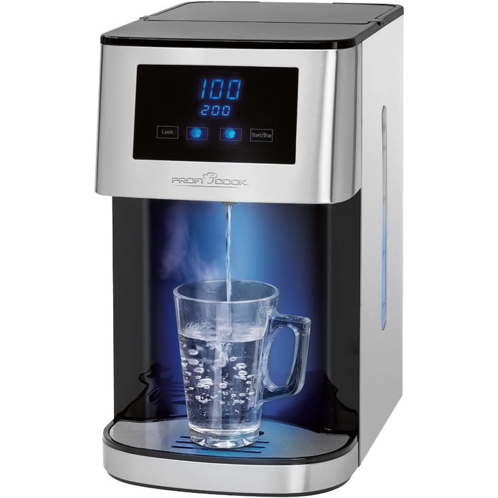 ProfiCook® Hot Water Dispenser | hot water in 3 seconds | Kettle | boiling water at the touch of a button | stainless steel housing | LED display with sensor touch control | 2600 watts | PC-HWS 1145