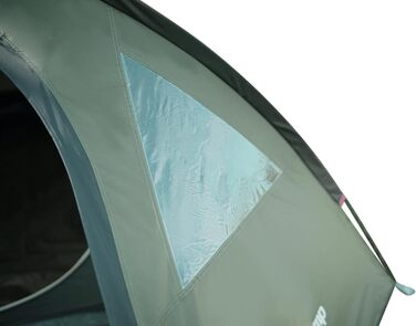 Намет KingCamp для 4 осіб з тамбуром, водонепроникний 3000 мм, зелений - кемпінговий намет-купол для відпочинку на природі