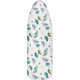 Чохол для прасувальної дошки, 125 x 46 см, універсальний, з гумкою, бавовна, підходить для парогенератора та праски (зелений)