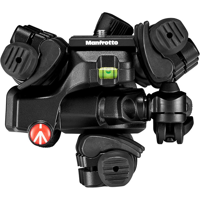 Штатив Manfrotto Befree Advanced 3-Way з тріножкою та fluid head з алюмінію для камер та відеокамер до 6 кг, ультракомпактний, аксесуари для фото та відео