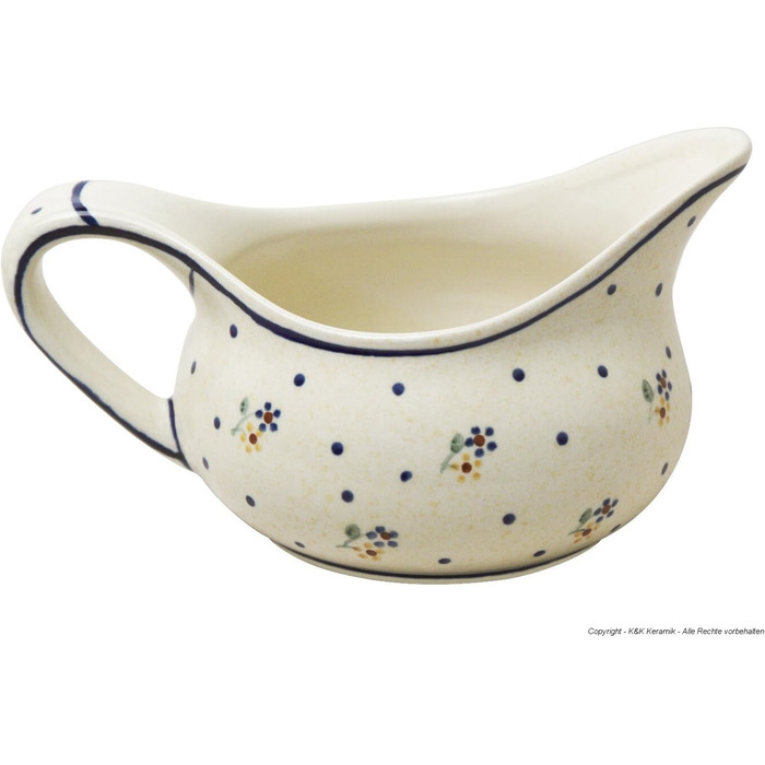 Original Bunzlauer Ceramics Sauce Boat, 0.45 Liter, Decor 111