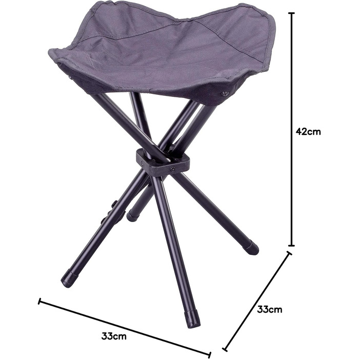 Набір з 2 шт. складних туристичних стільців Nexos Trading - для кемпінгу, відпочинку на природі, риболовлі та подорожей