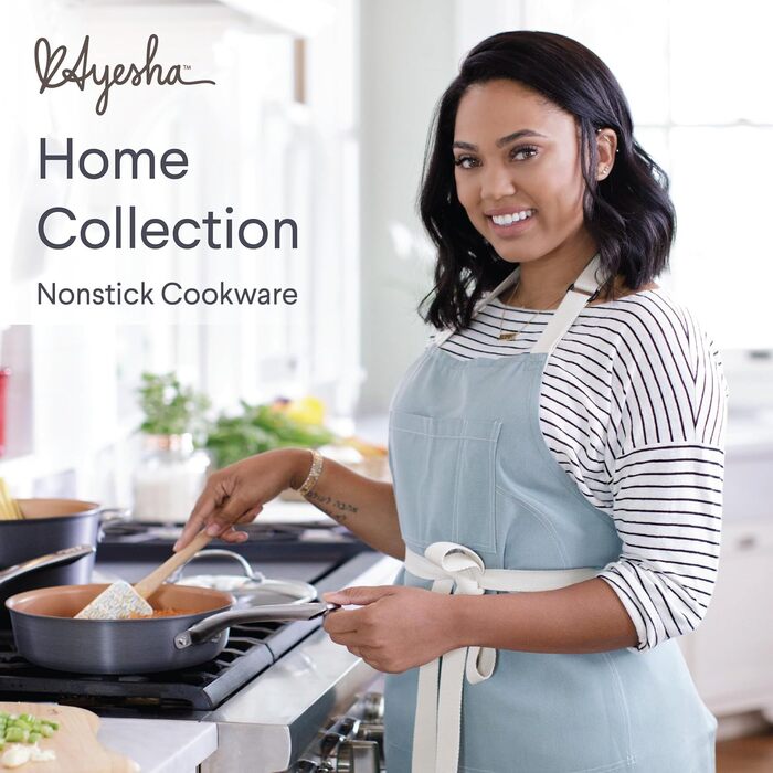 Набір кухонного посуду Ayesha Curry Home Collection, 9 предметів, анодований алюміній, антипригарне покриття, антрацит