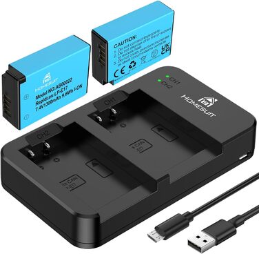 Акумулятор LP-E17 1300mAh 2 шт. + LED зарядний пристрій для Canon EOS Rebel SL3, SL2, T8i, T7i, T6i, T6s, R10, R50, R8, RP, M3, M5, M6, 200D, 77D, 750D, 760D, 2x LP-E17 + 1x LED
