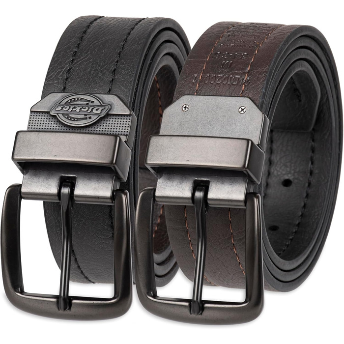 Чоловічий перекидний ремінь Dickies (30-32), чорний/коричневий, еластичний