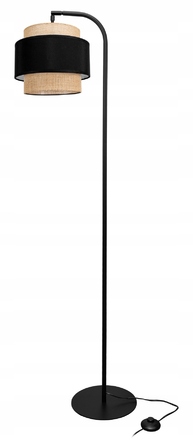Підлогова лампа Glimex Modern E27 60 Вт, бежевий, коричневий, чорний