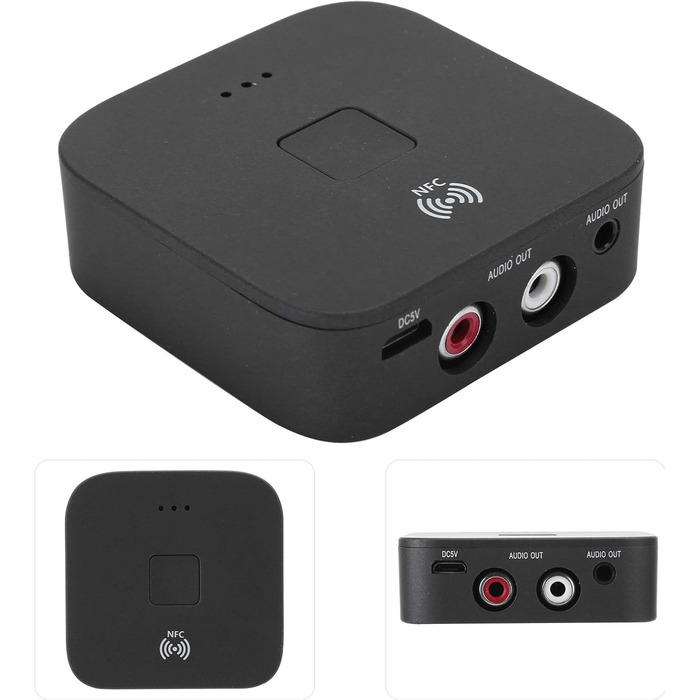 Bluetooth 5.0 Аудіоприймач: NFC, HiFi, Aux, RCA, USB. Підтримка для TV, авто, стереосистеми