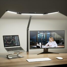 LED лампа Honeywell HJ3 для робочого столу з кріпленням, для архітекторів, офісу та дому. 4 режими, регулювання яскравості, завдання, верстак.