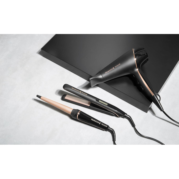 Випрямляч для волосся Remington Proluxe S9150B: широкі керамічні пластини, технологія OPTIheat, цифровий дисплей