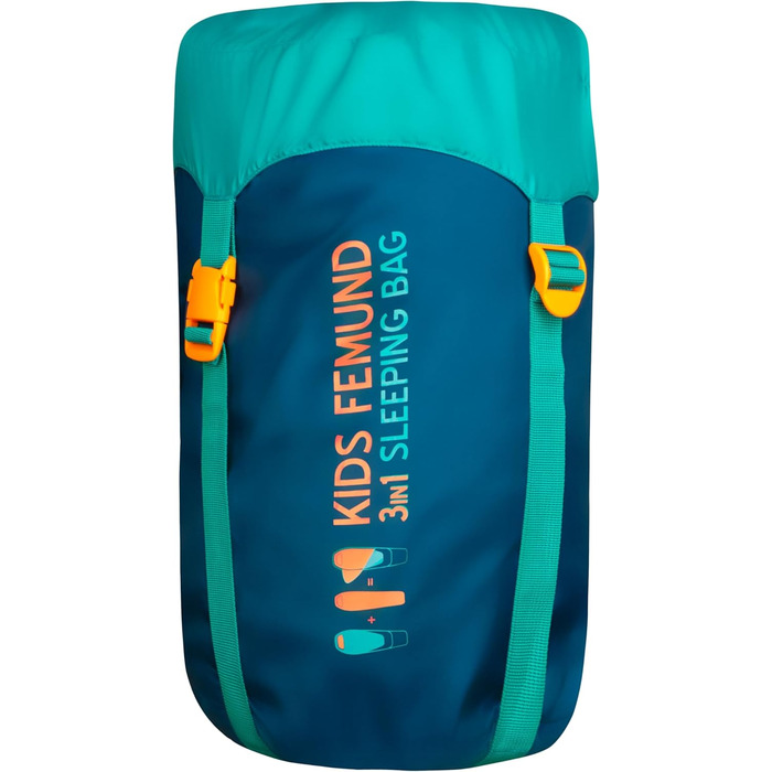Дитячий спальний мішок Trollkids Femund 3in1, зелений, універсальний розмір