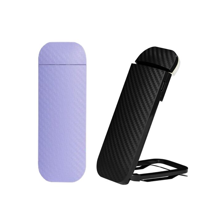 LED-ліхтарик для читання (книжкове світло) Wiederaufladbares, ультралегке, з 3 кольорами та 5 рівнями яскравості, диммується, портативне, фіолетово-чорне