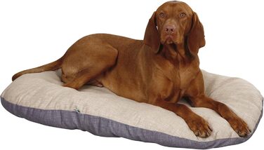 Лежанка для собак Kerbl Loneta, 92x64 см, бежево-сіра, для середніх та великих порід