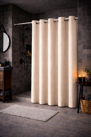 Текстильна штора для ванни NOW-ART, 150 x 180 см