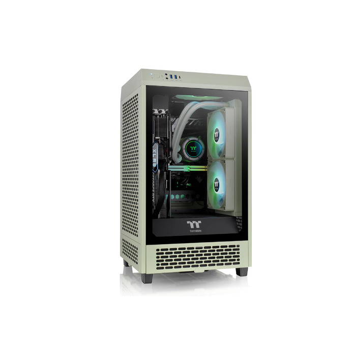 Корпус для ПК Thermaltake The Tower 200 Matcha Green (м'ятно-зелений), Mini-ITX