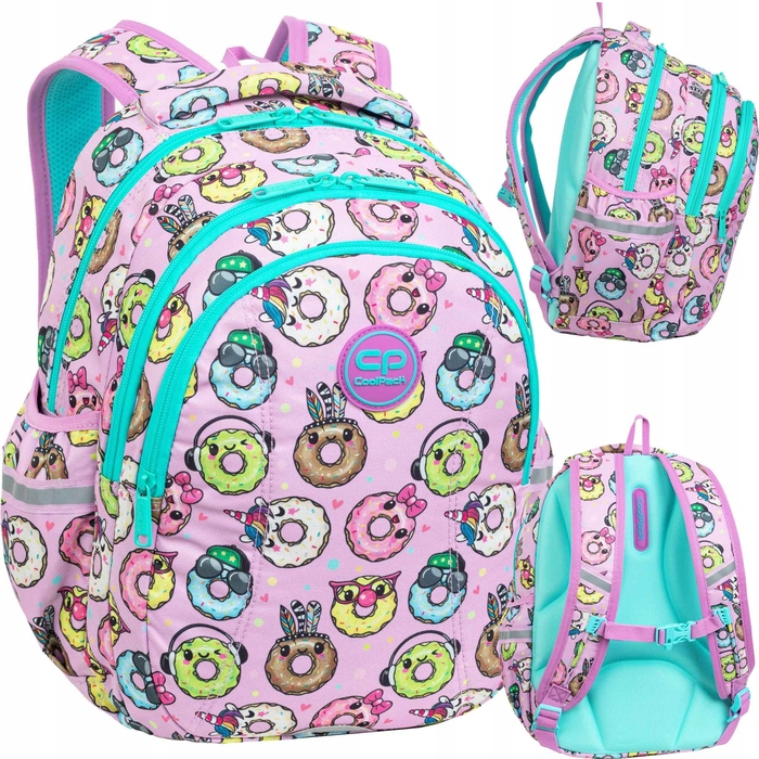 Трикамерний рюкзак Coolpack Joy S Happy Donuts для учнів 1-3 класів, F048665