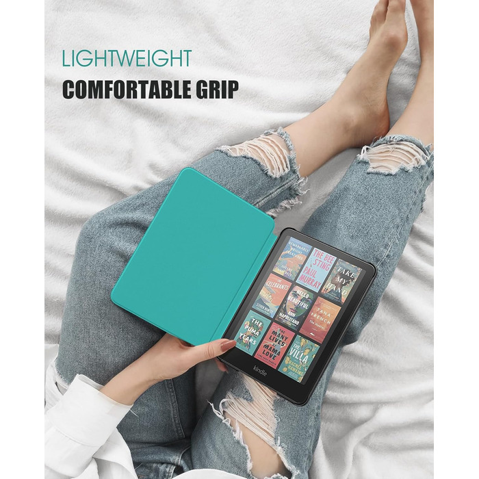 Чохол для Kindle Paperwhite 2024 (12-го покоління) та Kindle Colorsoft Signature Edition 2024 MoKo, Denim Green, з авто-ввімкненням/вимиканням