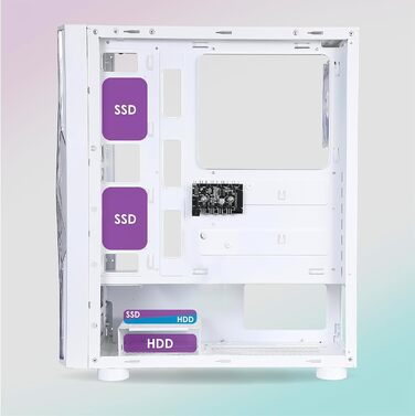 Комп'ютерний корпус EMPIRE GAMING Diamond – ігровий корпус середнього розміру ATX з RGB підсвічуванням