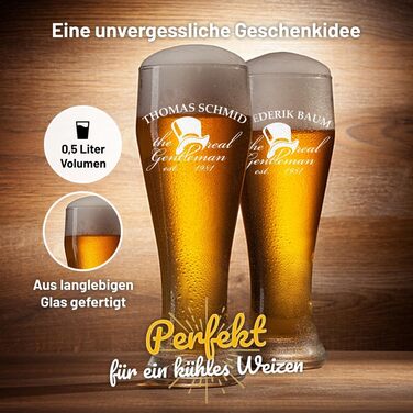 Пивний келих Weizenbierglas 0,5л з гравіюванням 
