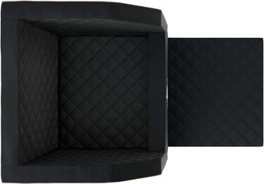 Захист для сидіння автомобіля для собак Knuffelwuff Auto KFZ, чорний, 55 x 45 x 35 см, розмір 3