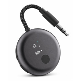 Bluetooth-адаптер для літака Avantree SoundJet R1 для AirPods та бездротових навушників, 25 годин роботи, металевий чорний